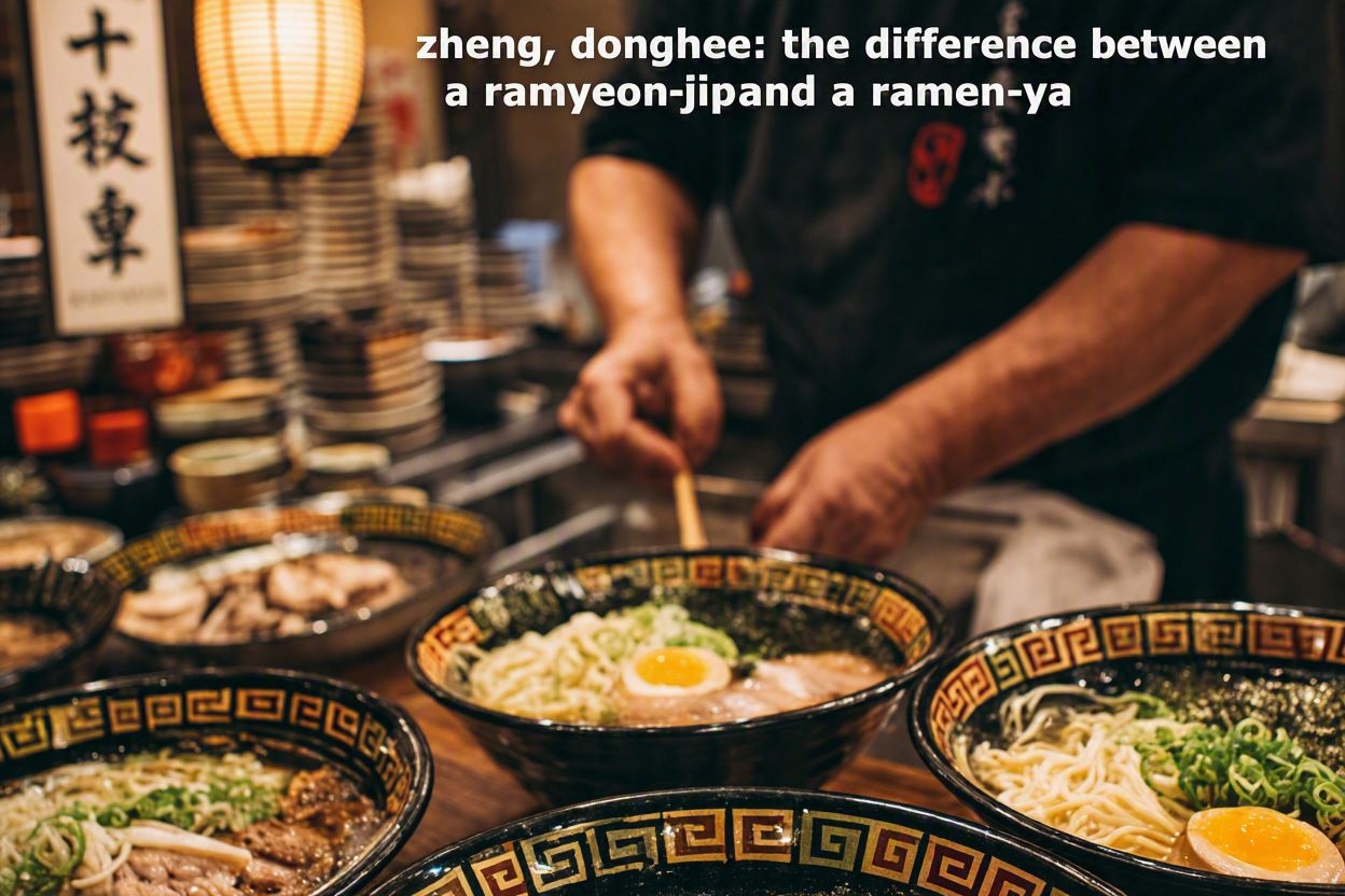 정동희가 보는 라면집과 라멘집의 차이 Zheng, Donghee: The Difference Between a Ramyeon-jip and a Ramen-ya